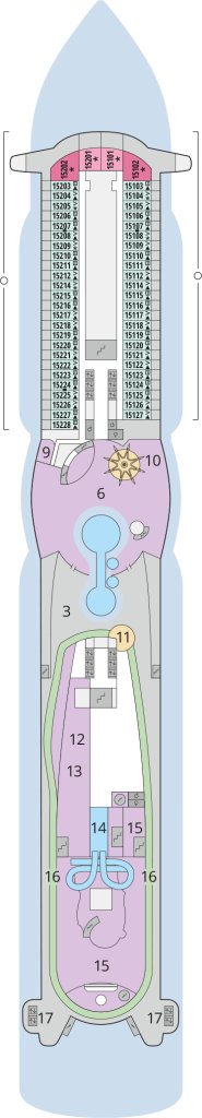 Deck 15 – AIDAprima