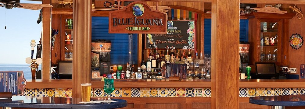 Blue Iguana Tequila Bar mit mexikanischem Flair auf der Carnival Conquest.