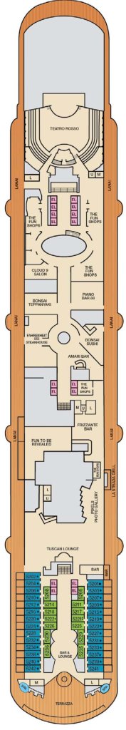 Deck 5 – Carnival Firenze