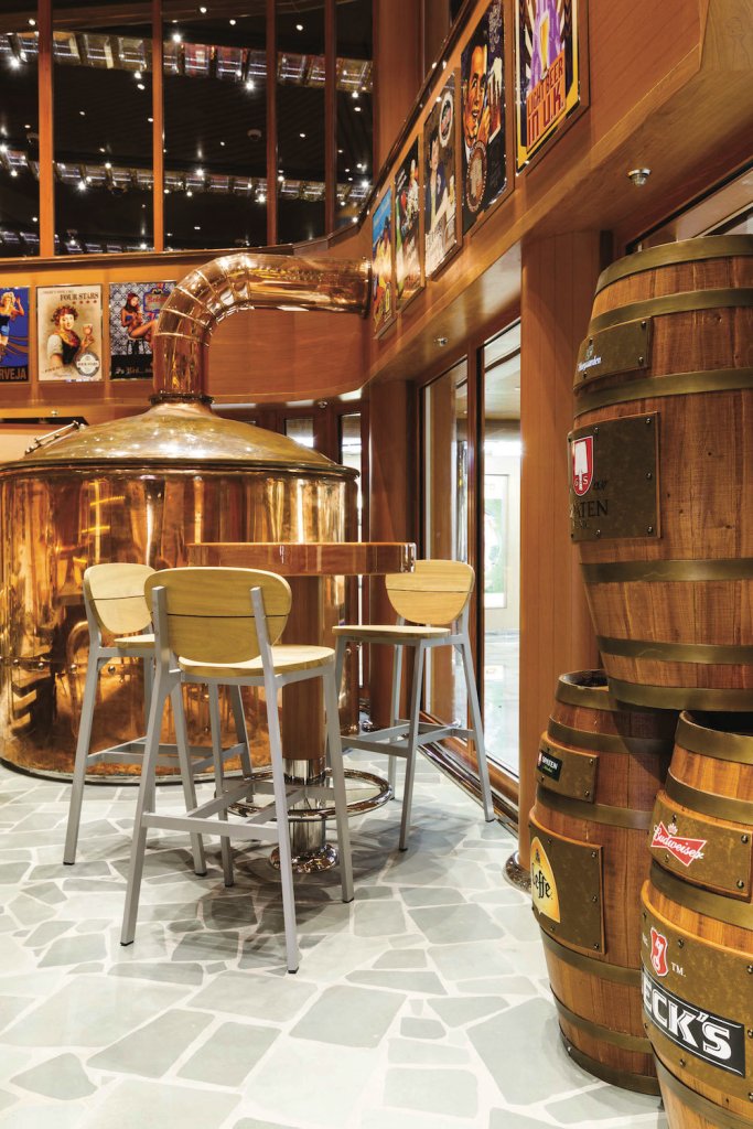 Dresdner Brauerei, ein Spezialrestaurant mit deutschem Bier und Küche auf der Costa Diadema