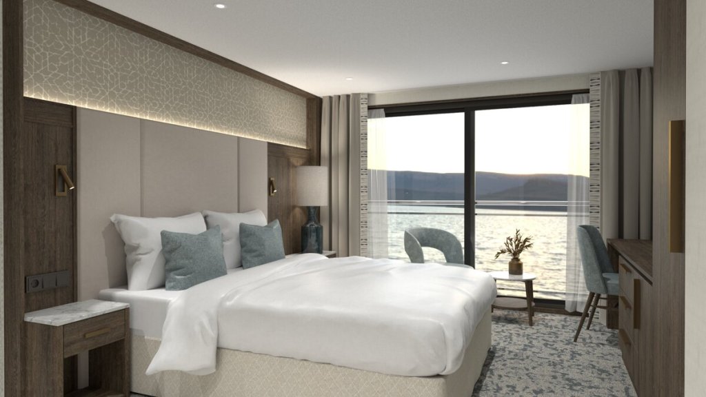 2-Bett-Kabine mit französischer Balkon