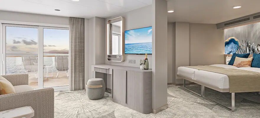 Suite mit großem Balkon, Heck