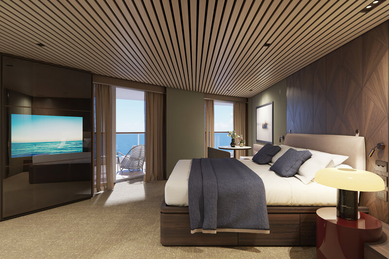 The Haven Owner's Suite mit Hauptschlafzimmer und großem Balkon, Heck