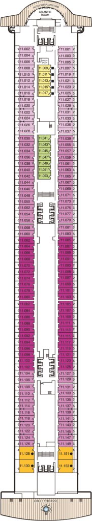 Deck 11 – Queen Mary 2