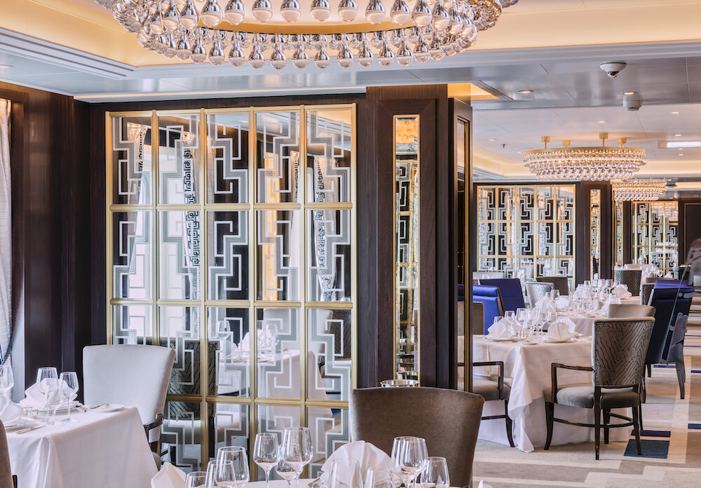 Britannia Club, ein elegantes Restaurant auf der Queen Victoria