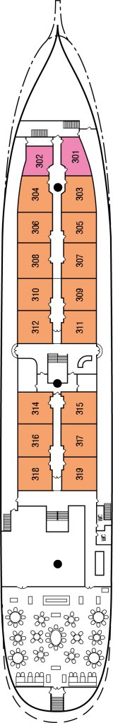 Promenadendeck – Sea Cloud II