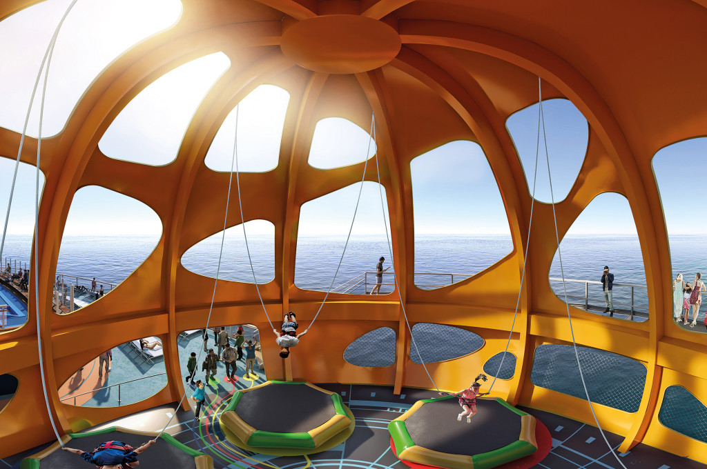 Sky Pad Kinder-Aktivitätsbereich mit modernem Design auf Hochseeschiff