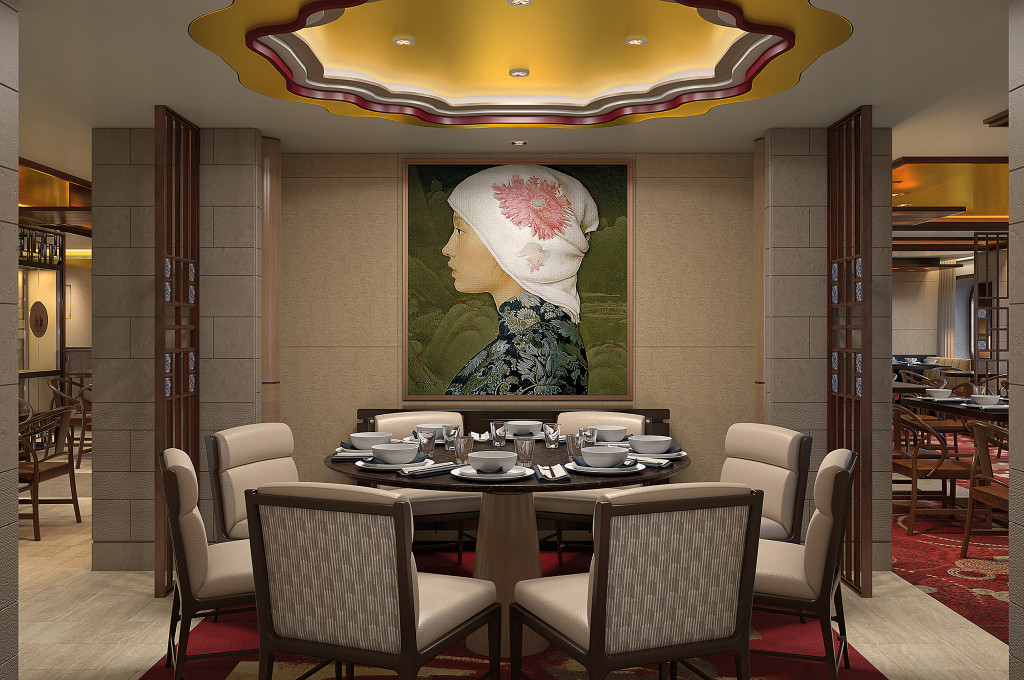 Sichuan Café Spezialitätenrestaurant mit asiatischem Angebot auf Hochseeschiff