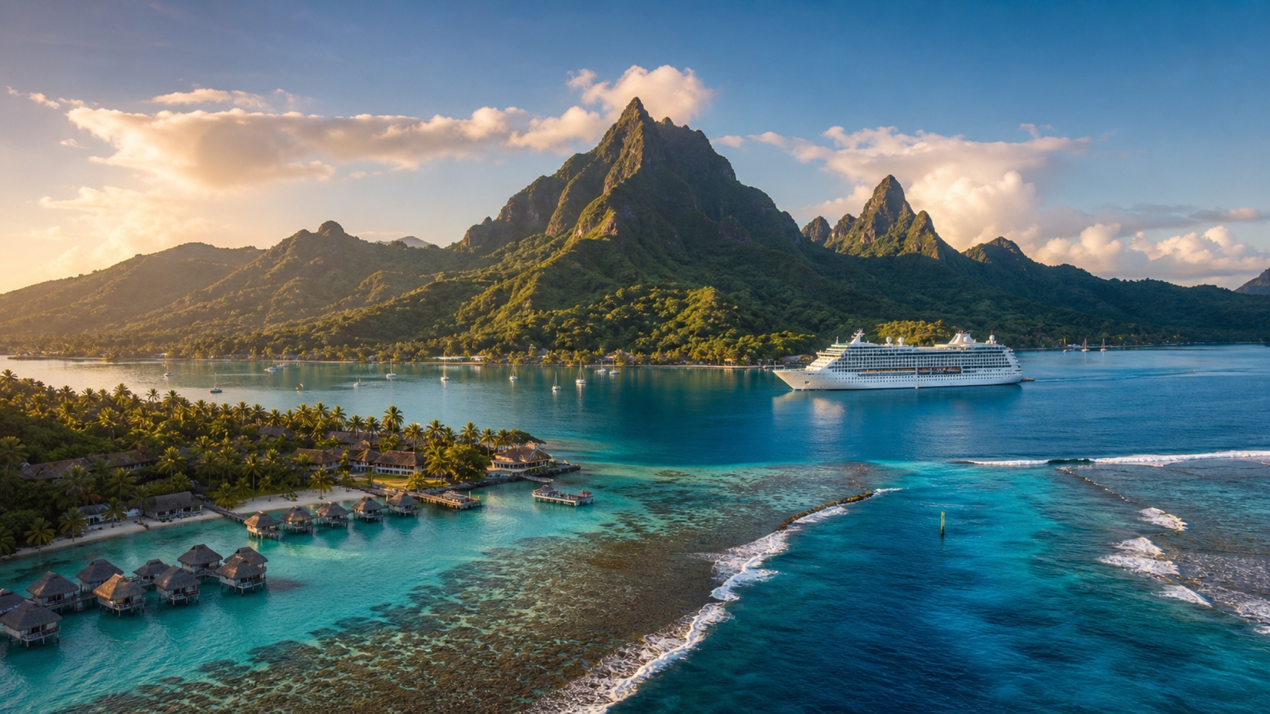 Moorea Insel — Kreuzfahrthafen