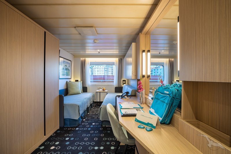 3-Bett außen (Sichtbehinderung) Apollodeck