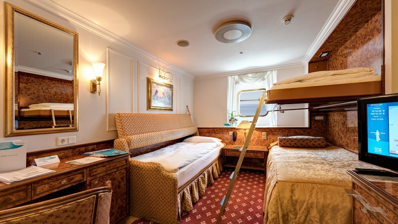 2-Bett außen Steuermanns-Deck (buchbar 2-3 Pers.)
