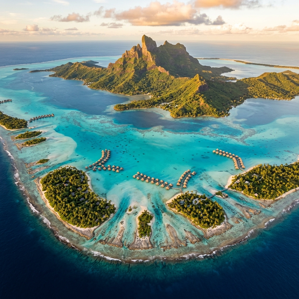 Moorea, Raiatea, Bora Bora — Kreuzfahrtroute