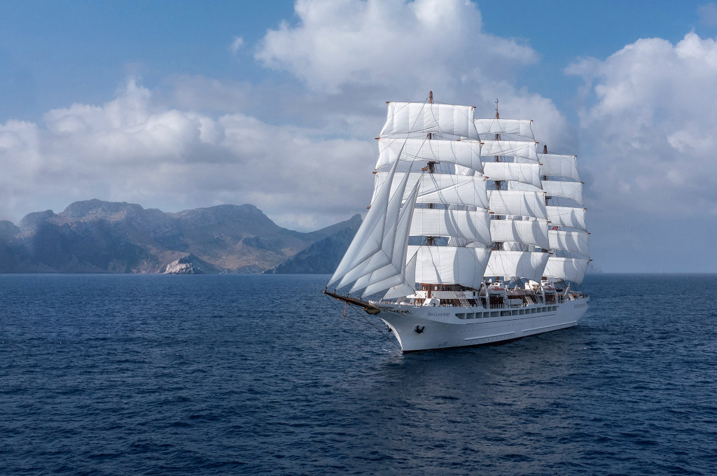 Sea Cloud Spirit unter Segeln